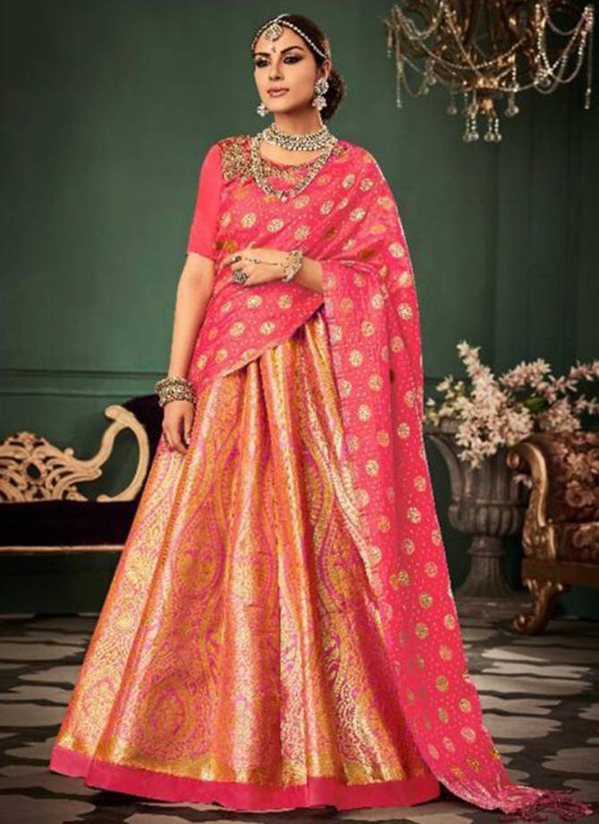 RAJTEX KAINATH KITAAB Fancy Wedding Wear Banarasi Silk Lehenga Choli Latest Collection